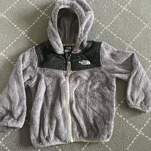 Gray North face fleece 18-24m, like new